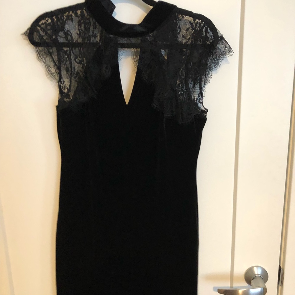 White House Black Market velvet dress